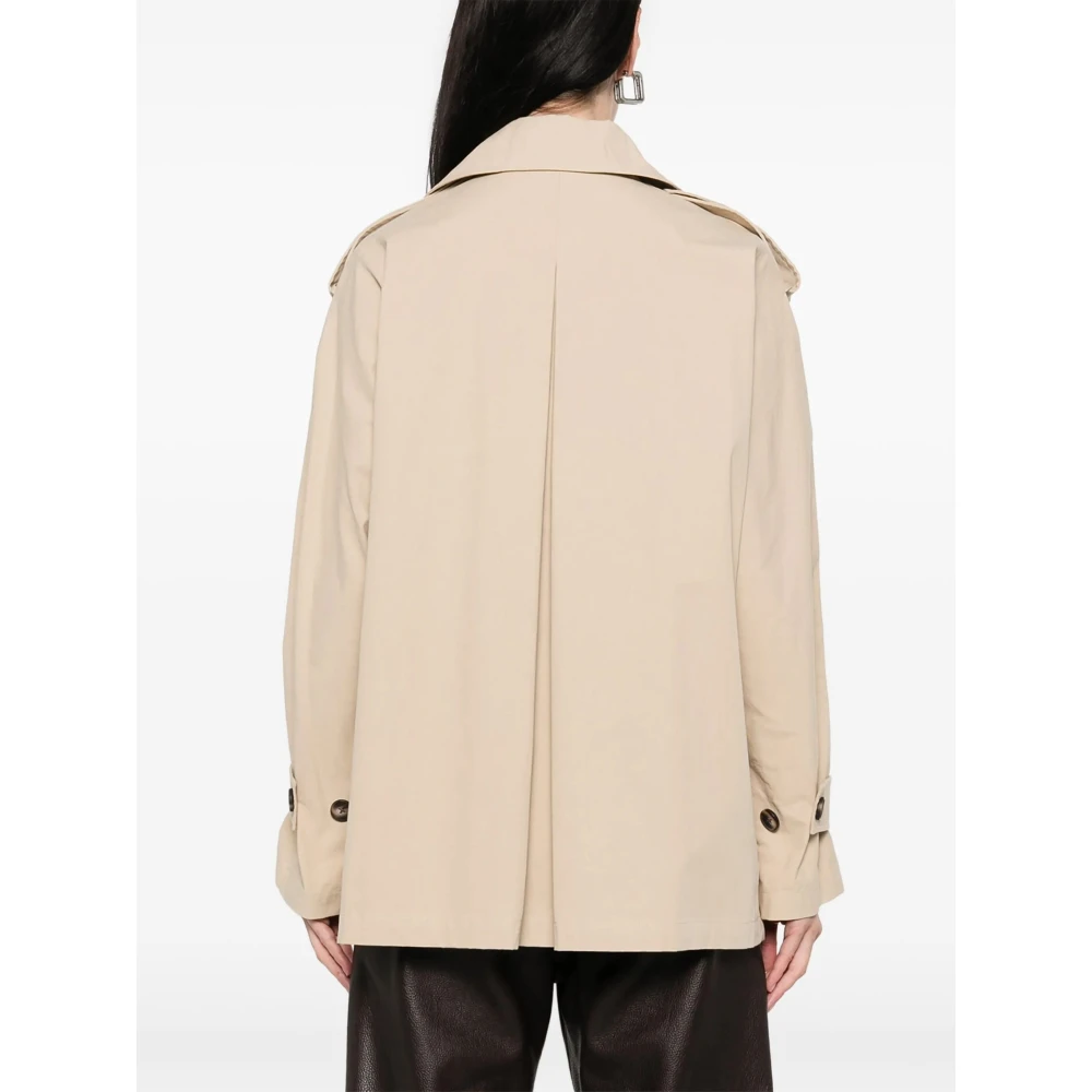 Studio AR by Arma Korte Trenchcoat Beige Dames