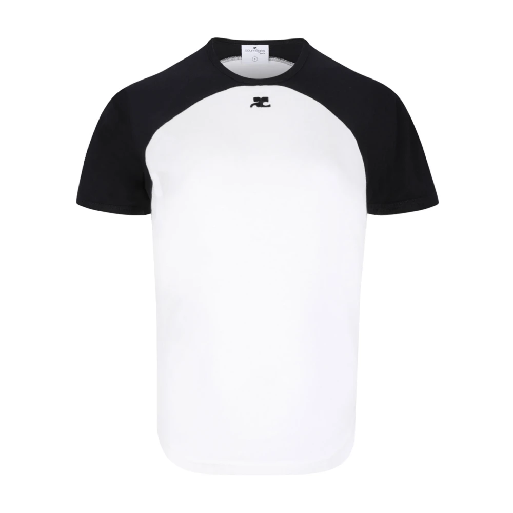 Courrèges Donna Bianco Top, M, New,
