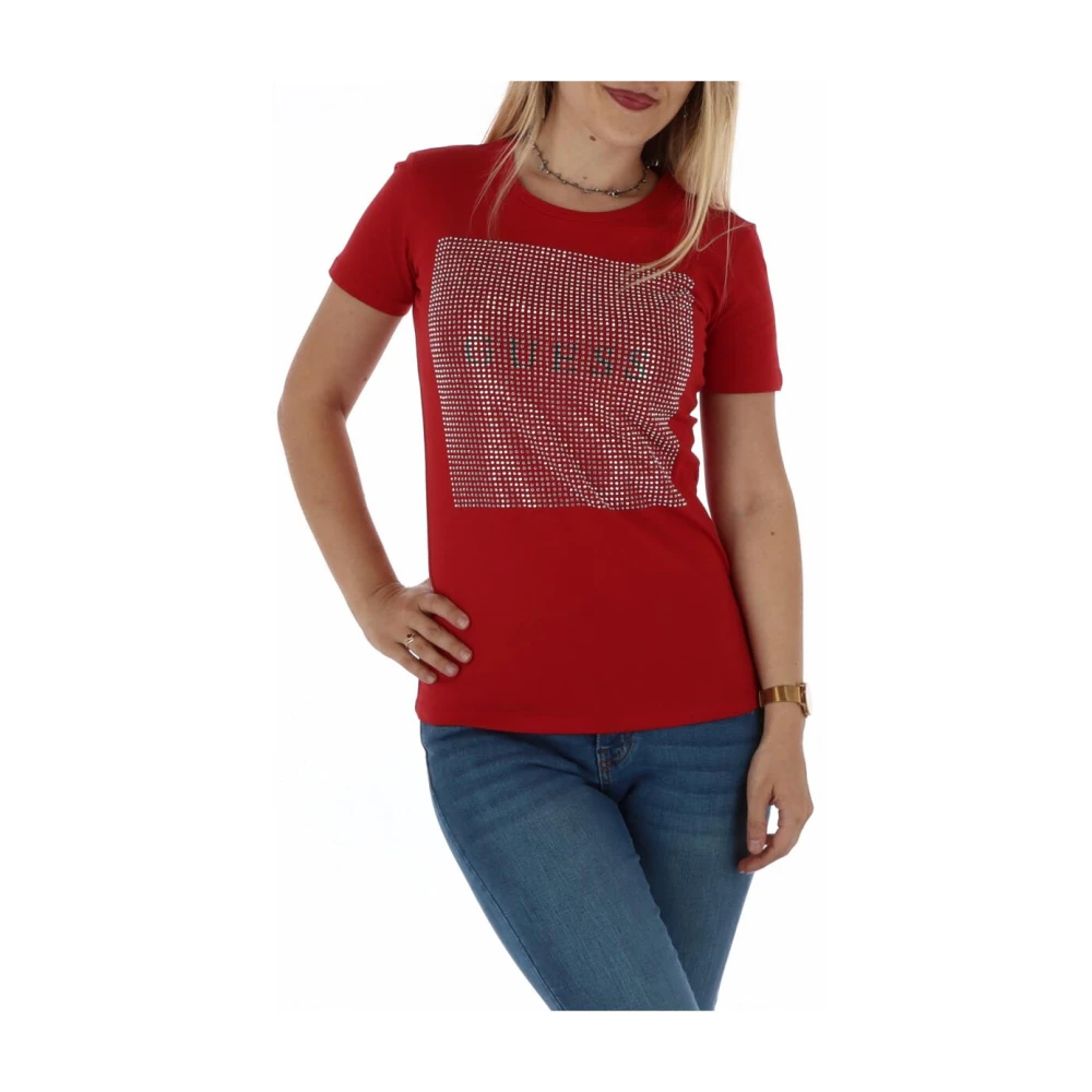 Guess - Tops > T-Shirts - Red - Guess - Modalova