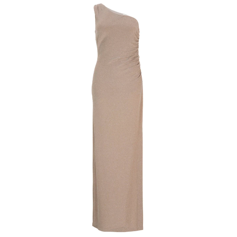 Swing Glitter One Shoulder Avondjurk Beige Dames