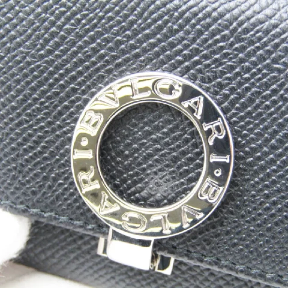 Bvlgari Vintage Pre-owned Leather key-holders Black Unisex