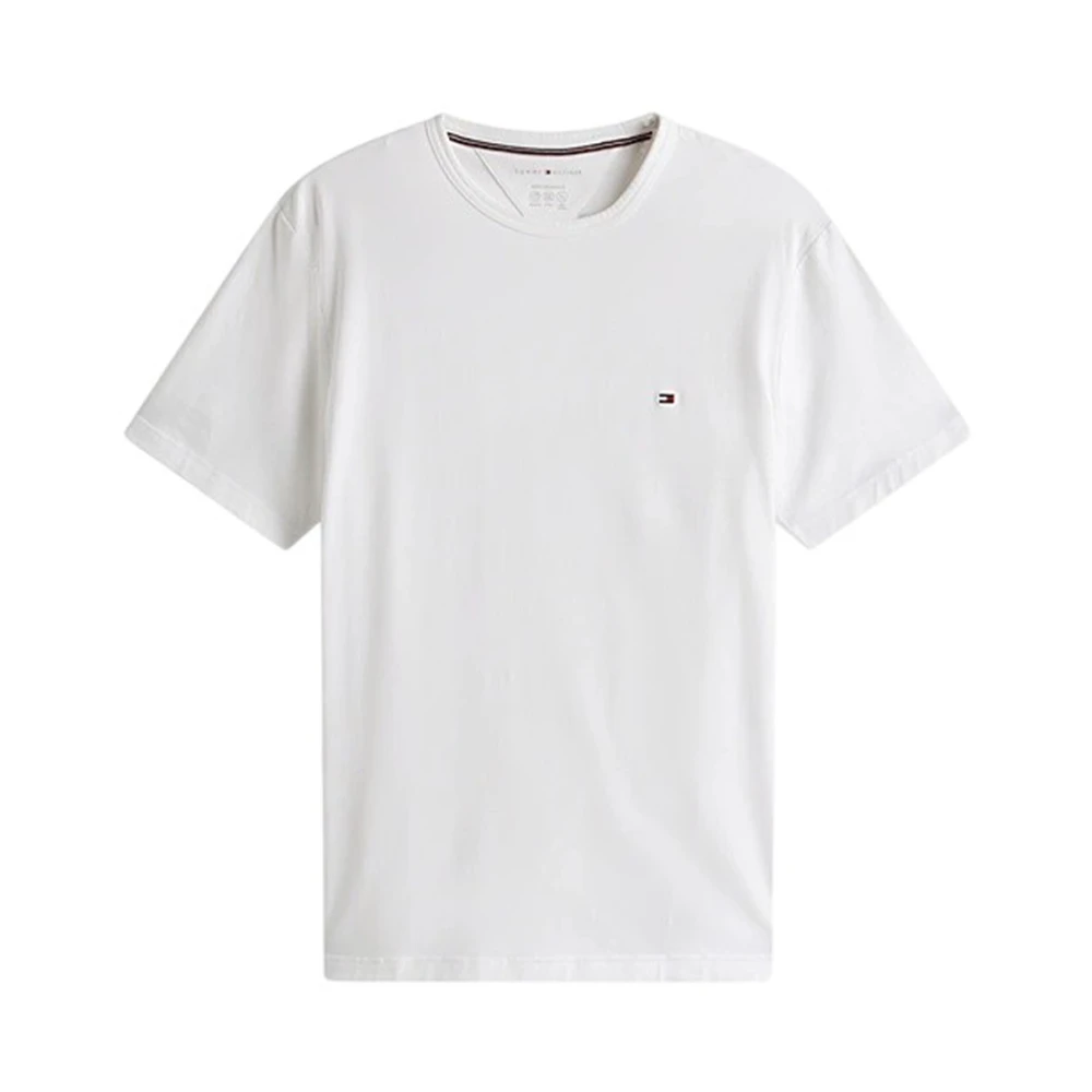 Tommy Hilfiger Regular Fit Essential Flag Logo T-shirt, Ivory, Size Xl, Men - Image 5
