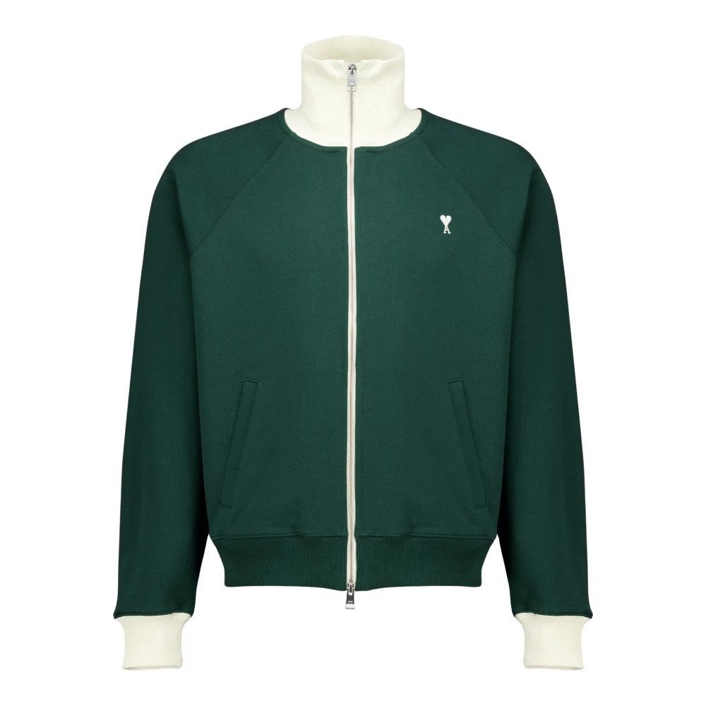 Ami Paris Uomo Verde Felpe, S, New,