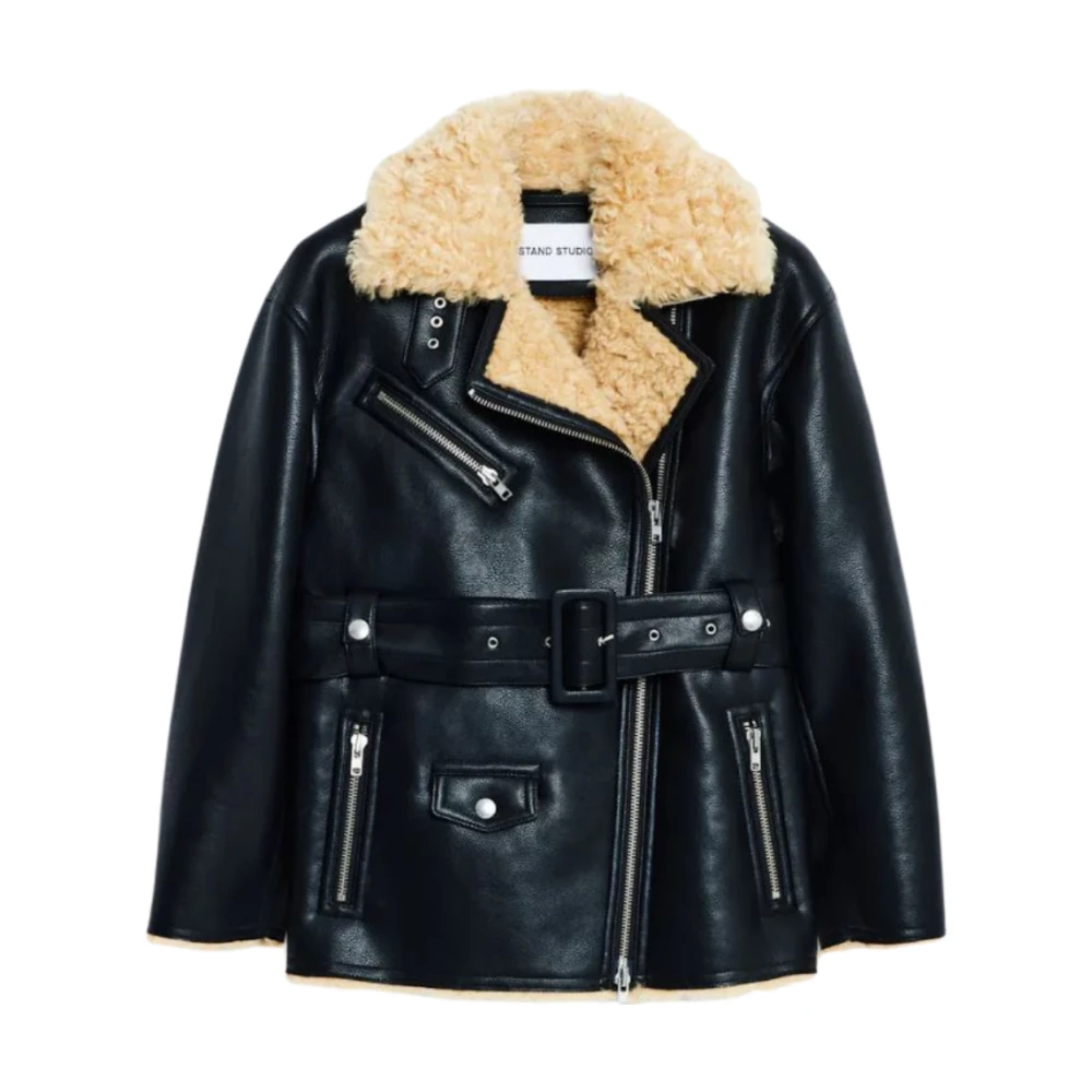Stand Studio Stijlvolle Jassen Collectie Black Dames