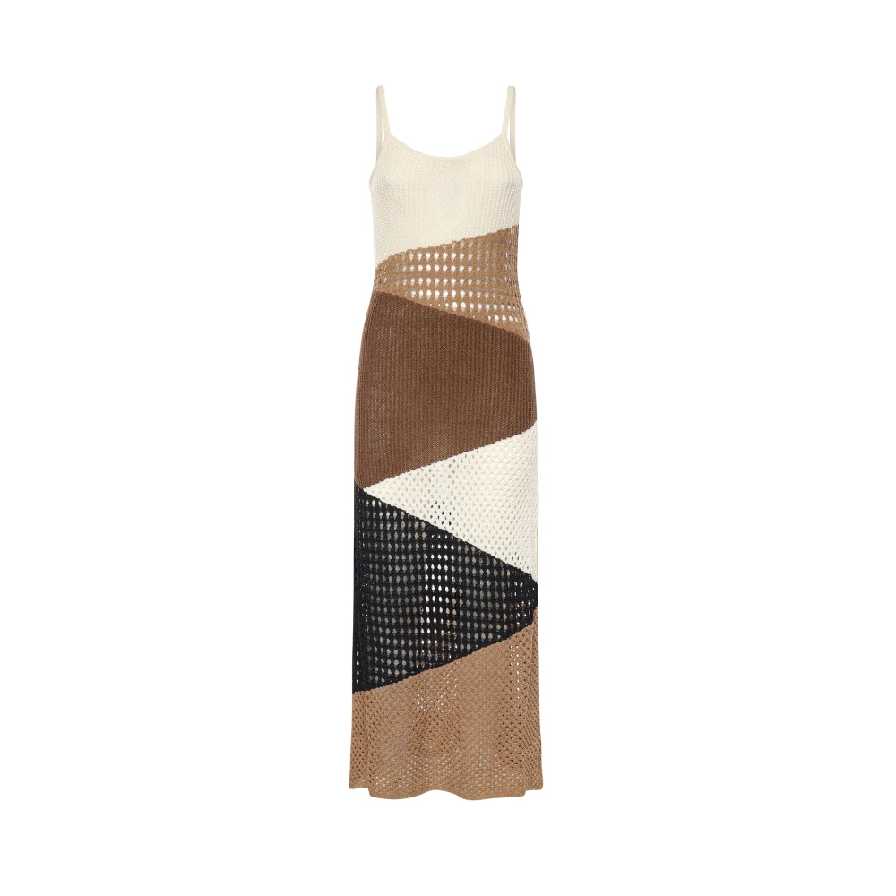 Akep Women's Multicolor Long Mesh Knit Dress - Knitted Dresses - Xs - Dresses