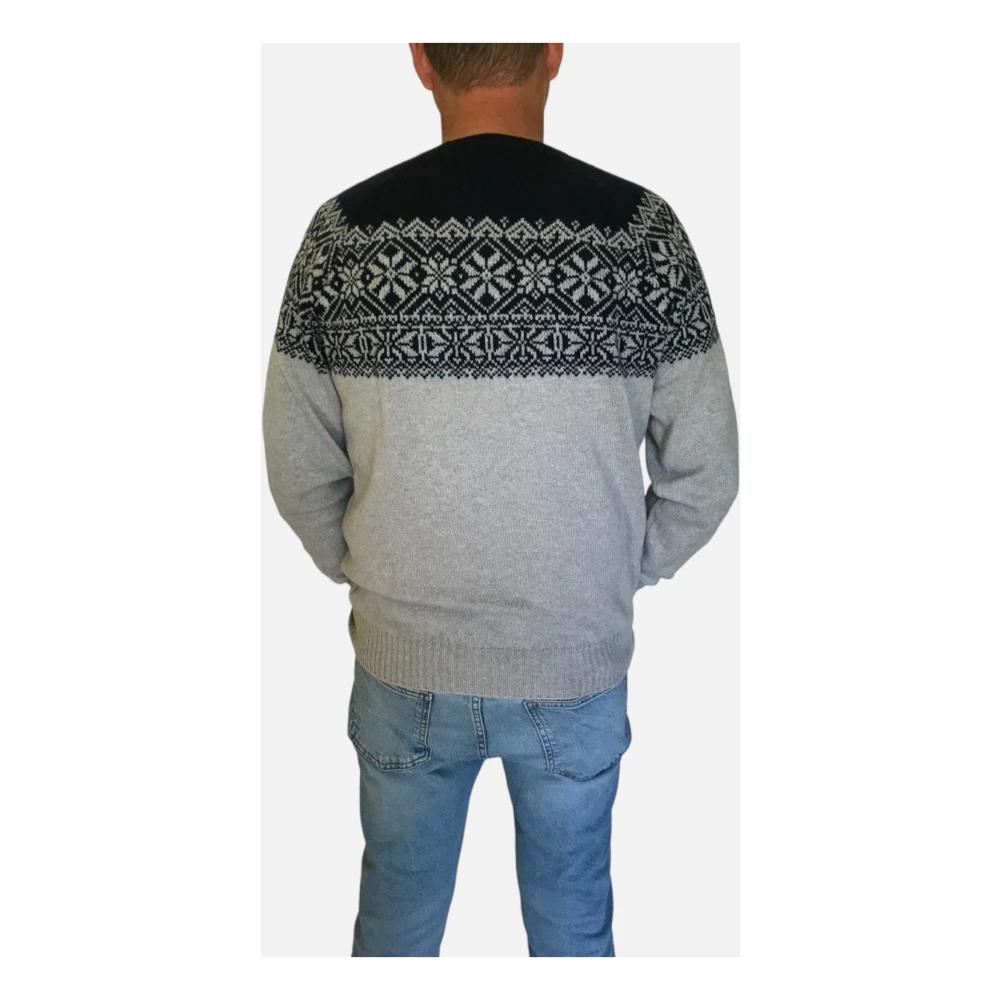 Gran Sasso Noorse Design Sweaters Gray Heren