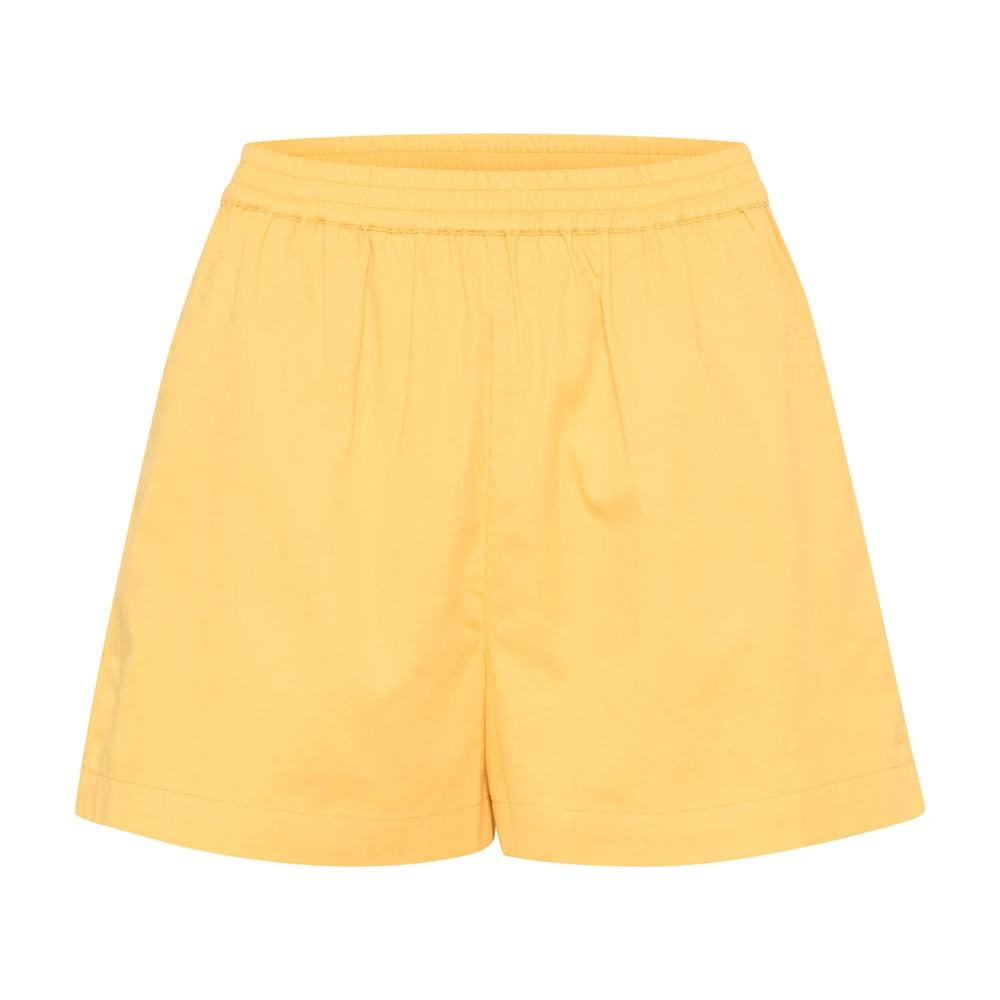Saint Tropez Eenvoudige Elastische Taille Shorts & Knickers Yellow Dames