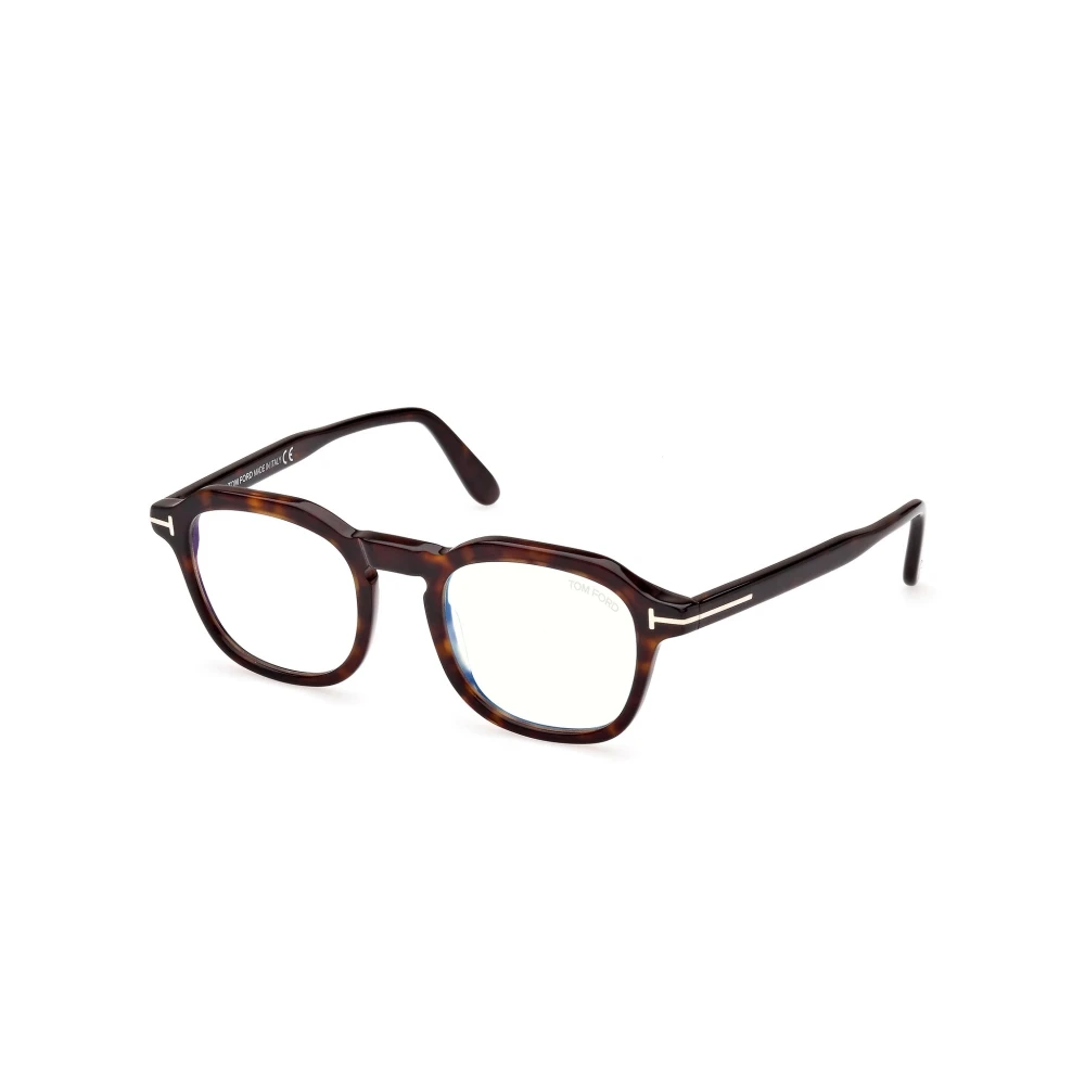 Tom Ford Minimalistisch vierkantig montuur bril Brown Unisex