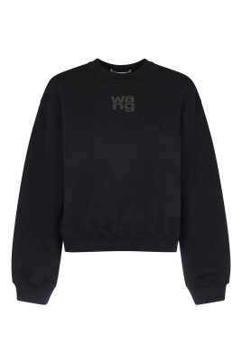 sweatshirt-noir-terry-crew-avec-logo-puff-paint