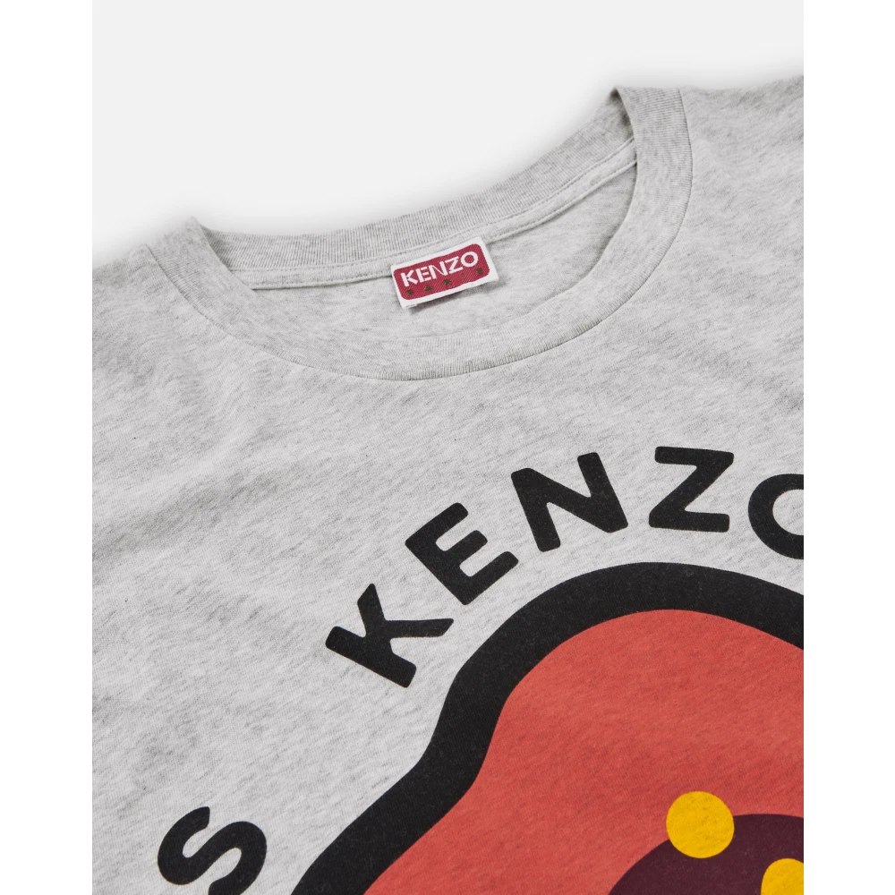 Kenzo Grijze Pop T-shirt Lichtgewicht Jersey Portugal Gray Heren