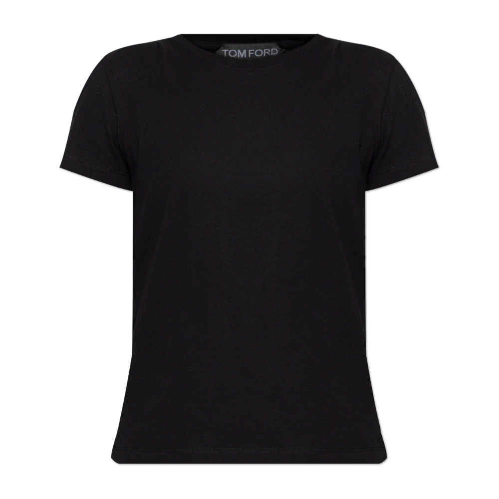Tom Ford Women's Black T-Shirts, 2XS, Cotton T-Shirt