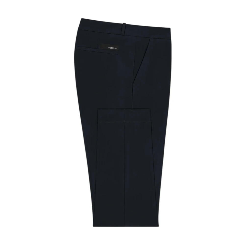 Rrd Black Slim-Fit Trousers, Male, L, Slim-Fit Trousers