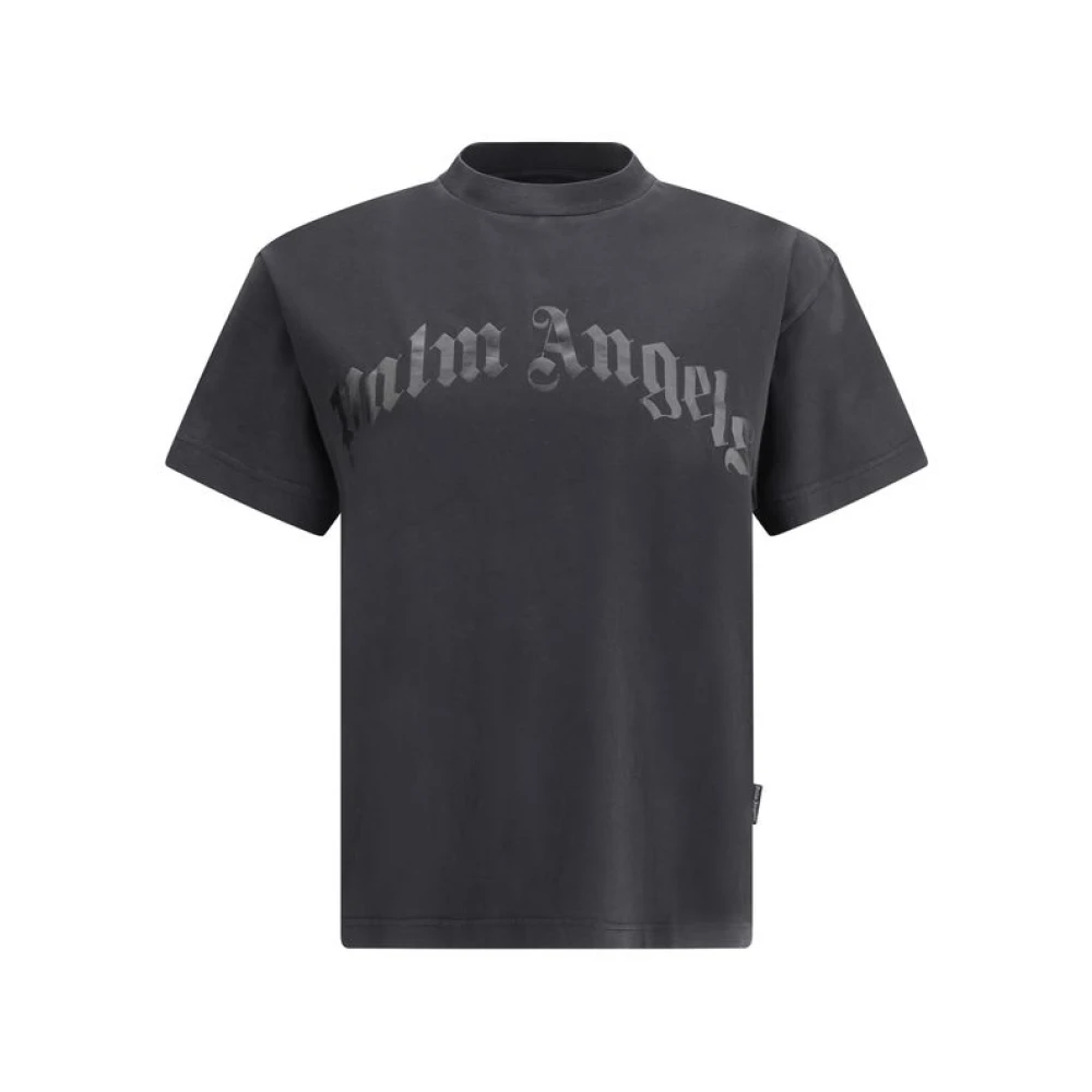 Palm Angels Monogram Rib T-shirt Black Heren