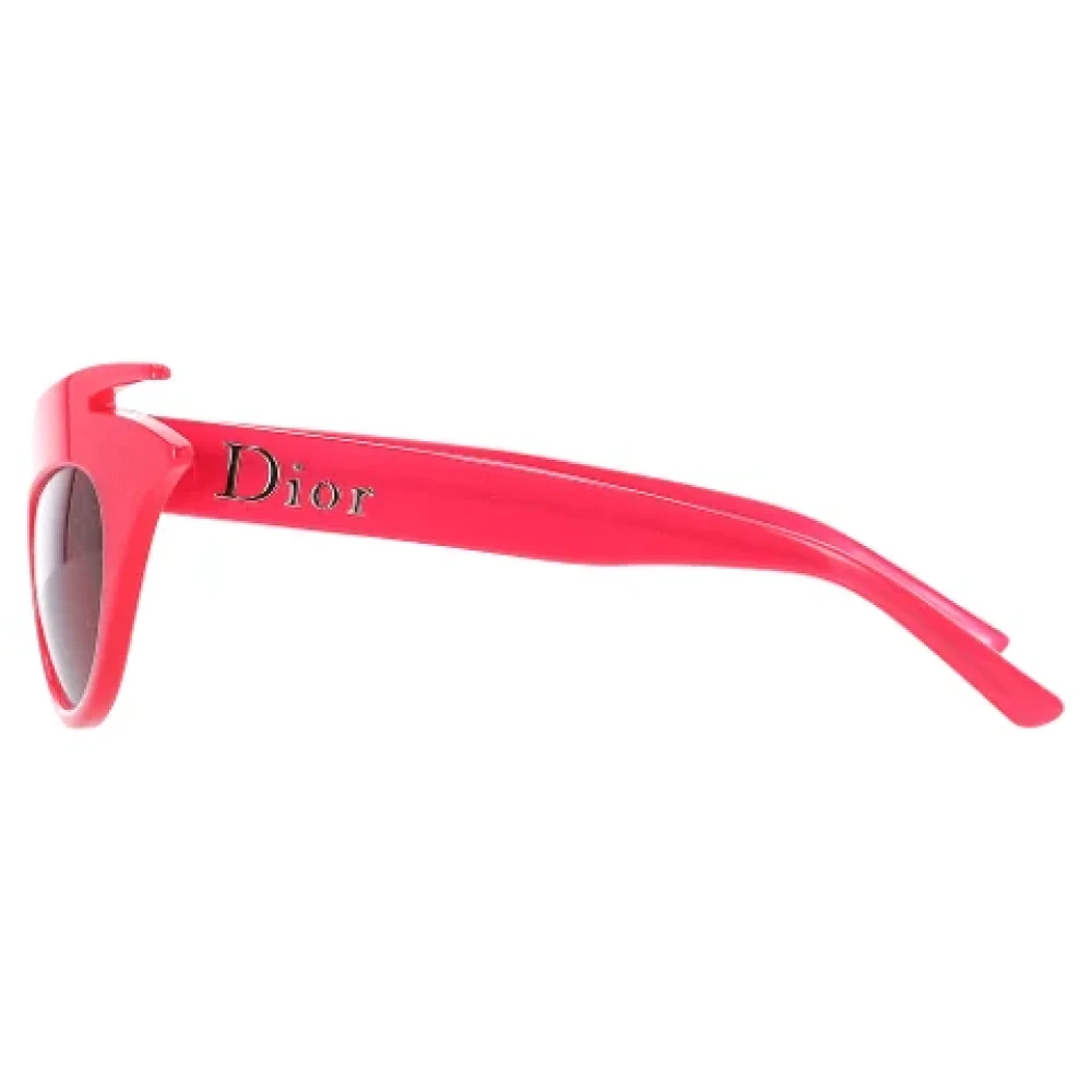 Dior Vintage Pre-owned Acetate sunglasses Red Dames