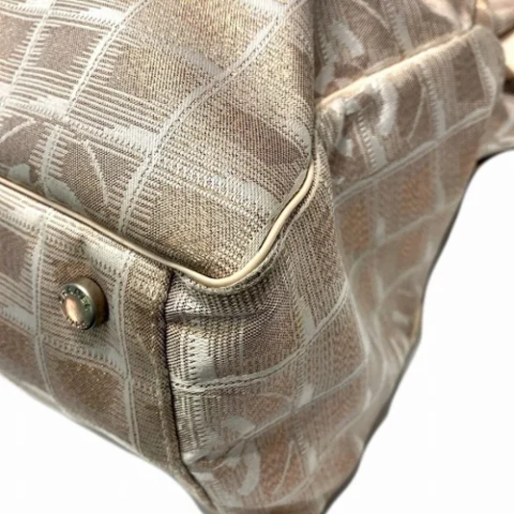 Chanel Vintage Pre-owned Nylon chanel-bags Beige Dames