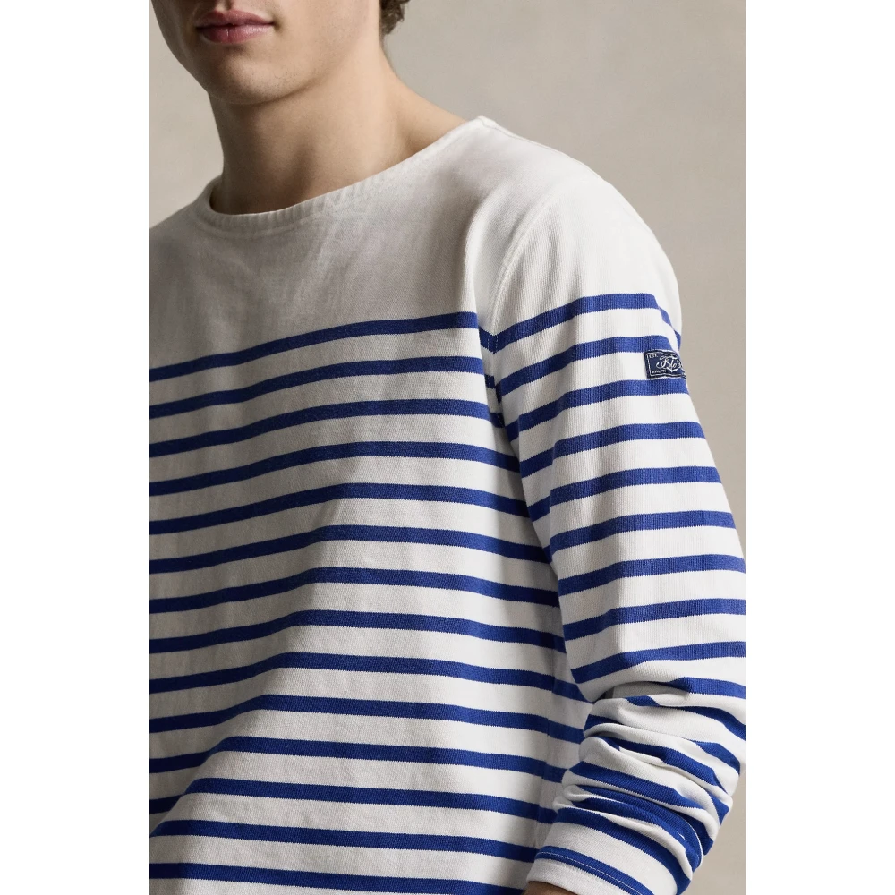 Ralph Lauren Gestreept Bootneck Shirt Klassieke Pasvorm Multicolor Heren