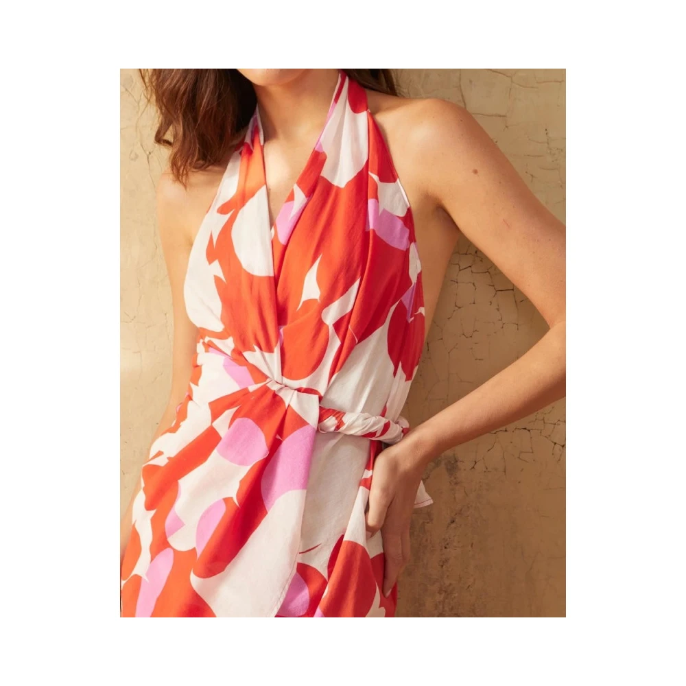 Mare Di Latte Iconische Seventies Pink Katoenen Kimono Multicolor Dames