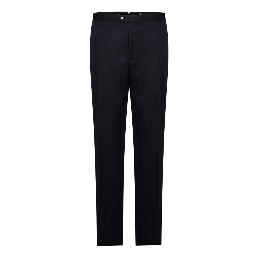 Brioni Blauwe Zijden Peak Revers Blazer Jurk Blue Heren