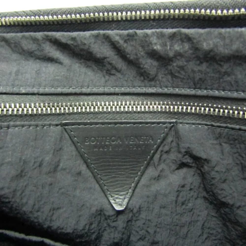 Bottega Veneta Vintage Pre-owned Nylon clutches Black Dames