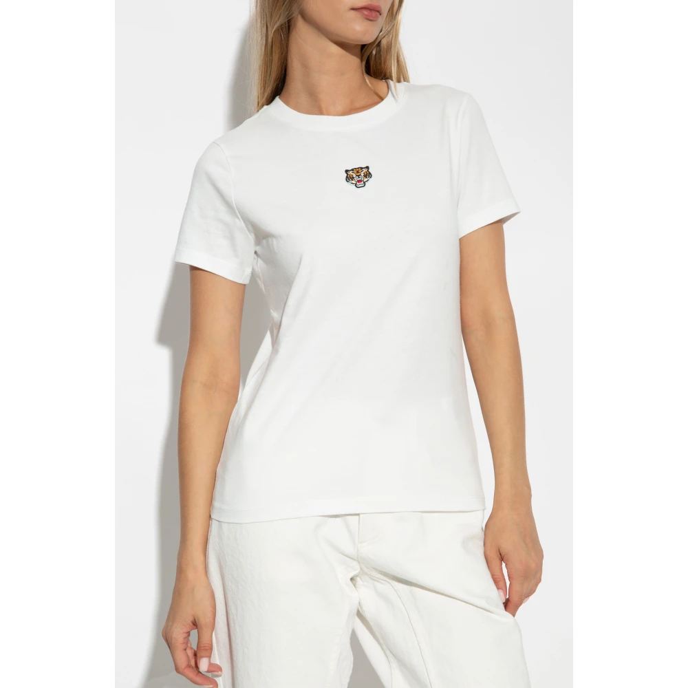 Kenzo T-shirt met logo White Dames