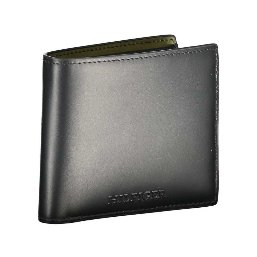 Tommy Hilfiger Zwarte Leren Portemonnee | To-32172 Black Heren