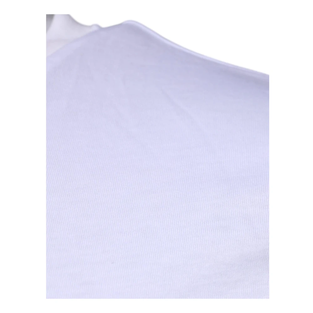 Dolce & Gabbana Wit Katoenen Logo Crew Neck T-shirt White Heren