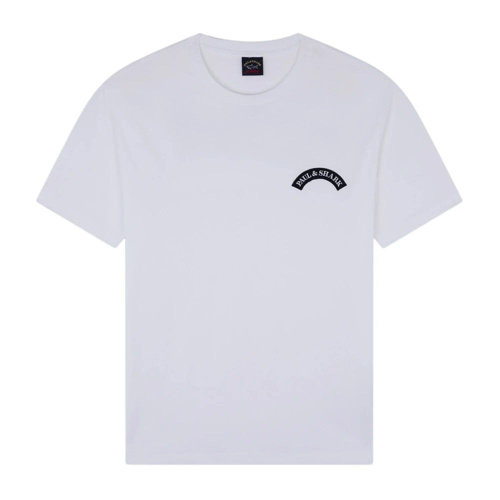 PAUL & SHARK Script T-shirt Wit White Heren