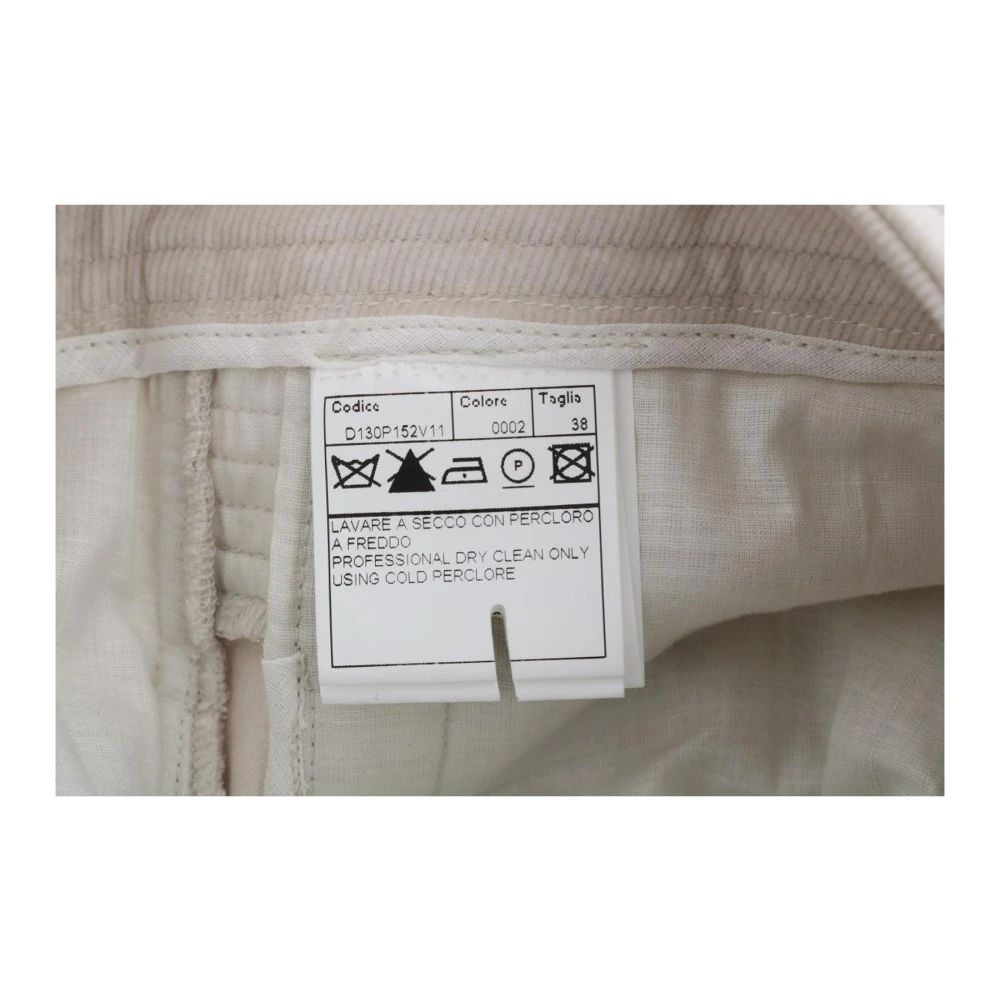 Ermanno Scervino Stijlvol Beige Corduroy Skinny Broek Beige Dames