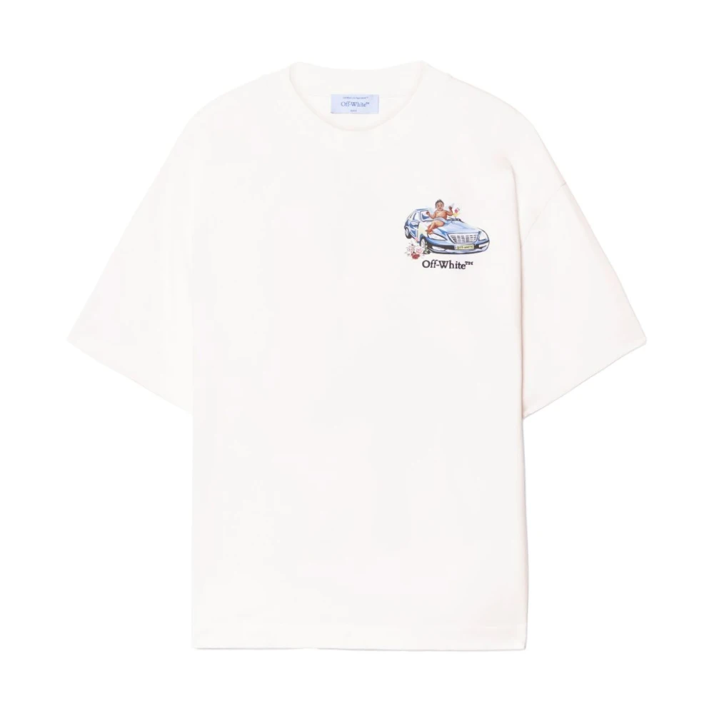 Off White Pijl Skate T-shirt White Heren