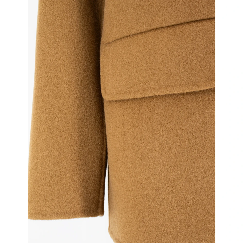 Ermanno Scervino Gouden Crest Blazer Brown Dames