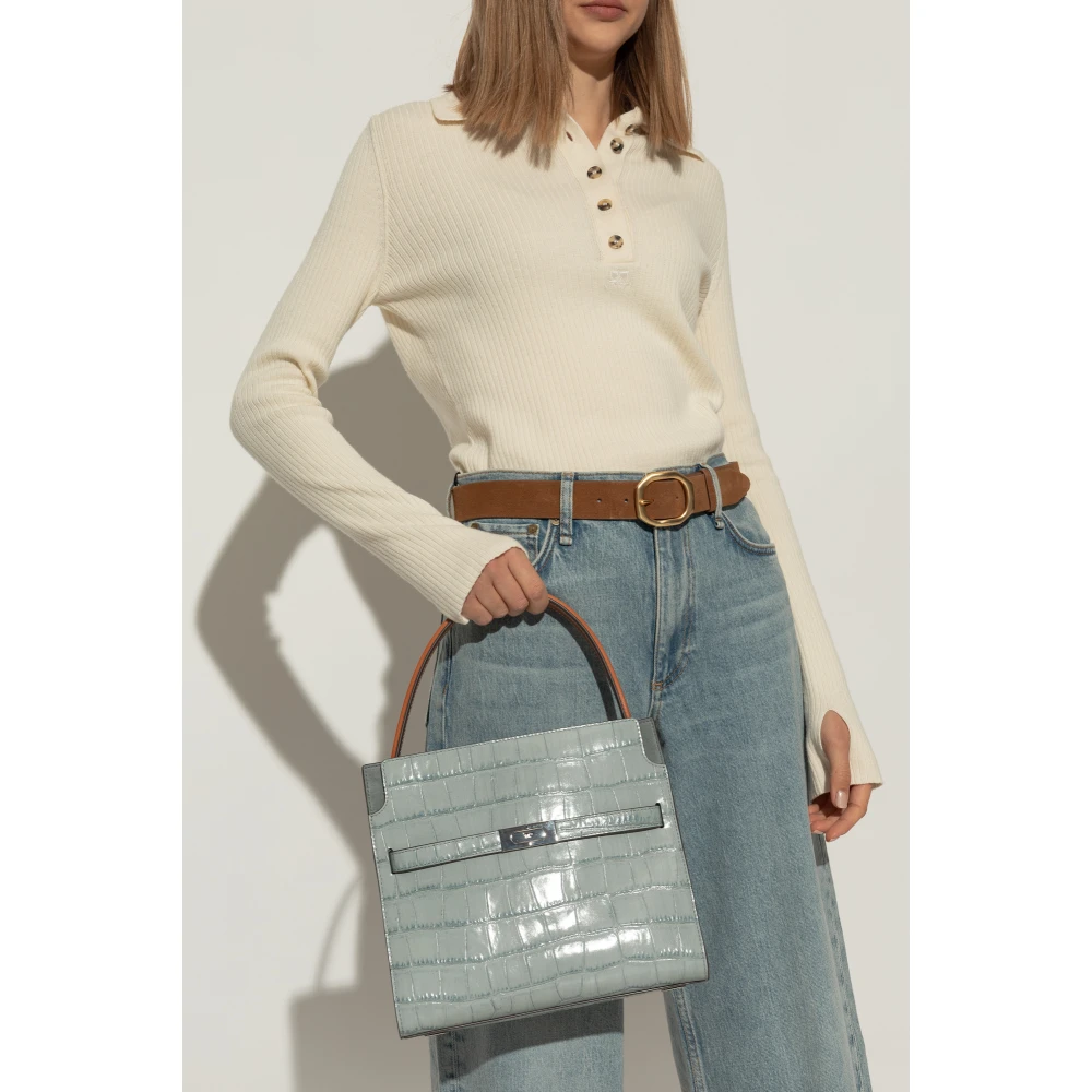 TORY BURCH Handtas Lee Radziwill Klein Blue Dames