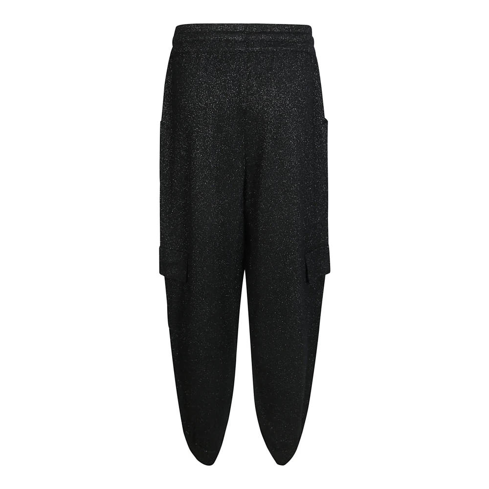Sun68 Lurex Cargo Broek Black Dames