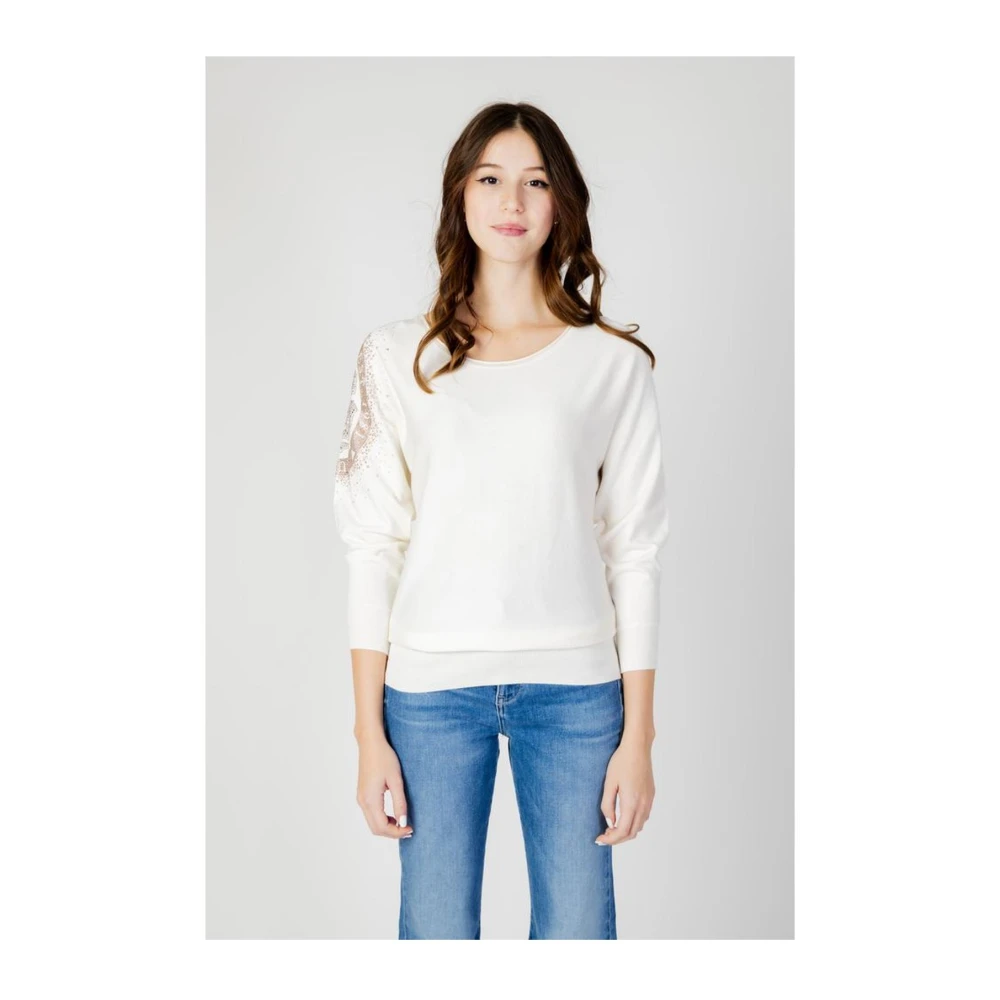 Guess Viscose Top White Dames