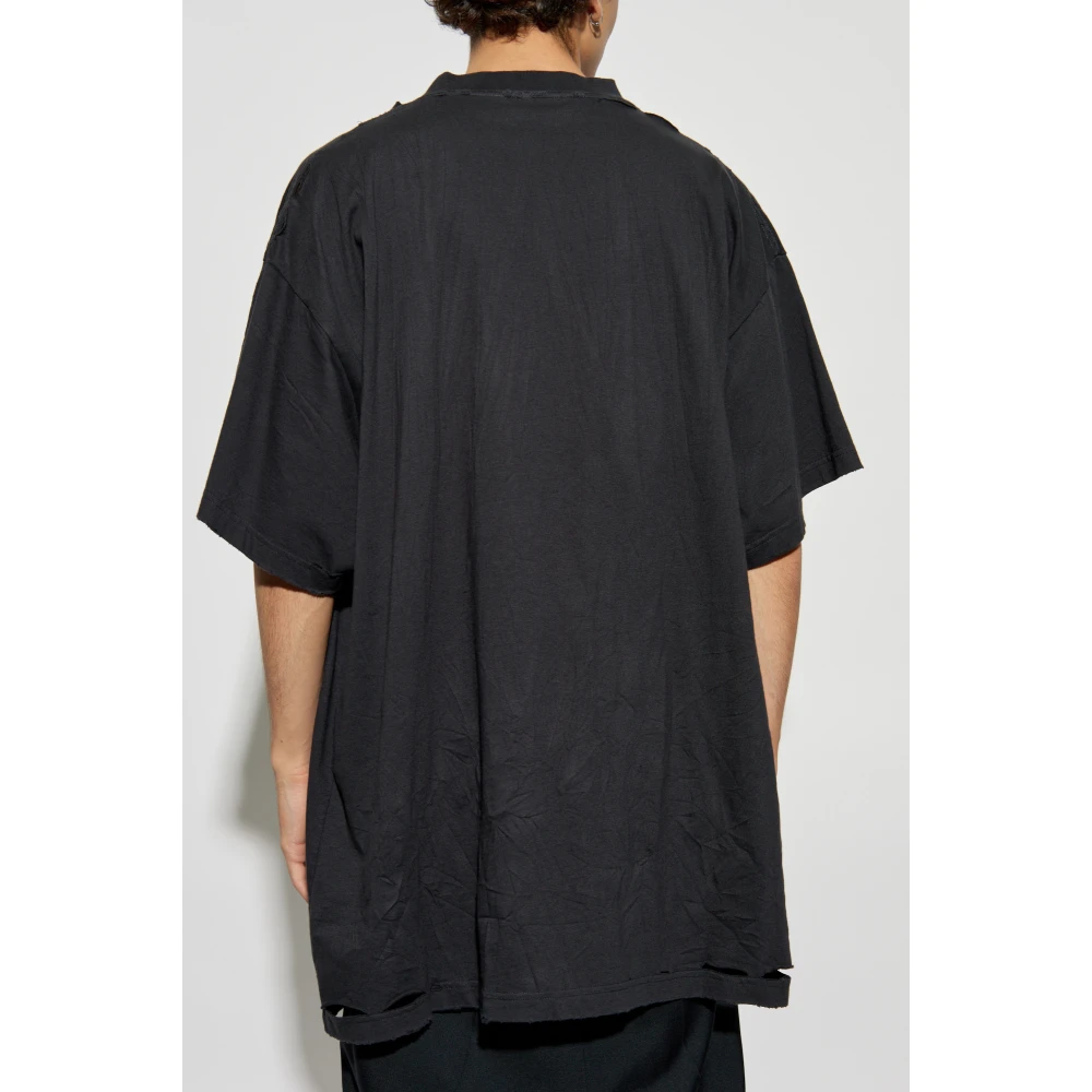 Balenciaga T-shirt met vintage-effect Black Heren