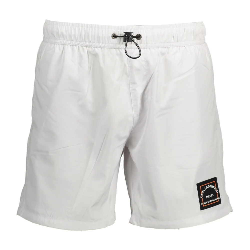 Karl Lagerfeld Men's White Clothing - Beachwear - S - Swimwear