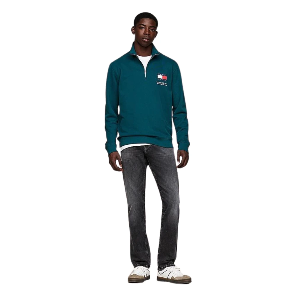 Tommy Hilfiger Grijze Slim Fit Jeans met Distressed Look Gray Heren
