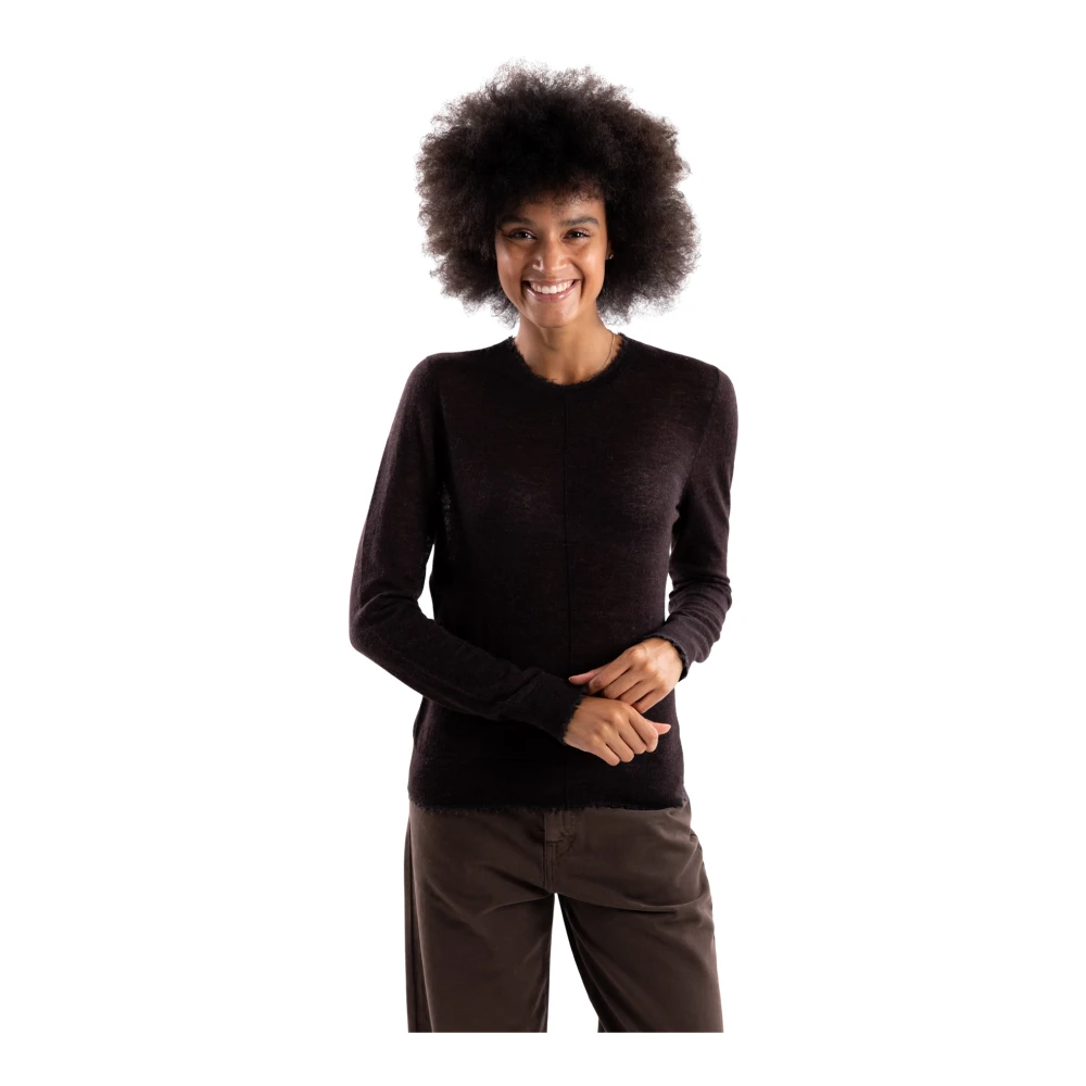 Pinko Donna Marrone Maglia In Lana E Cashmere - Immagine 4