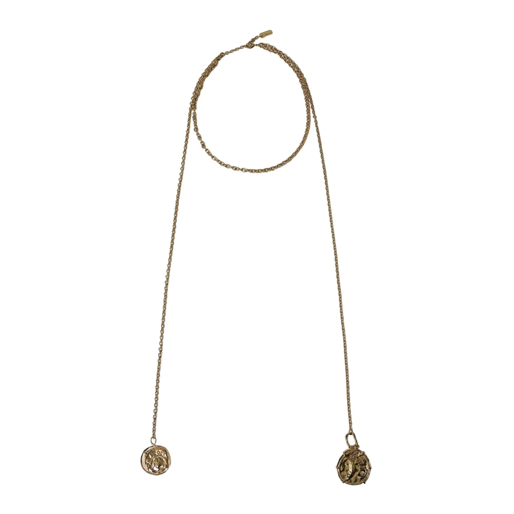 Chloé Women's Yellow Layered Medals Necklace
