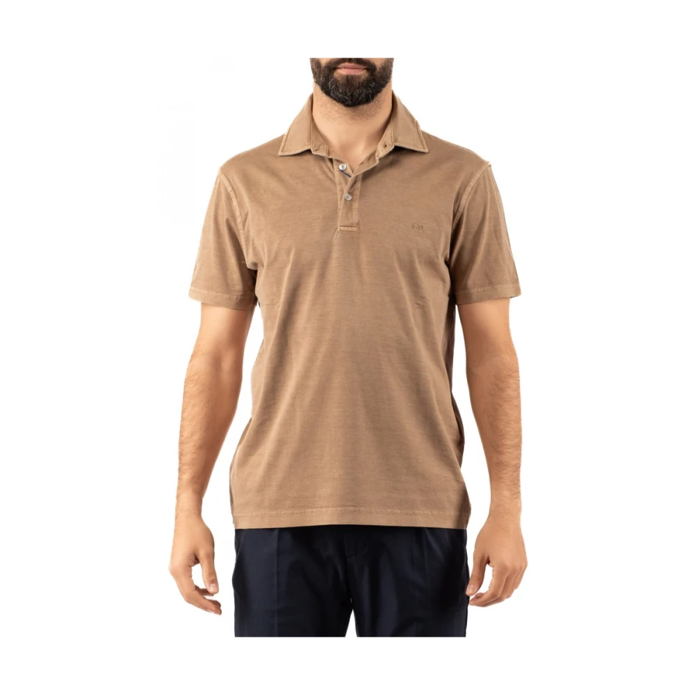 Fay - Tops > Polo Shirts - Beige - Fay - Modalova