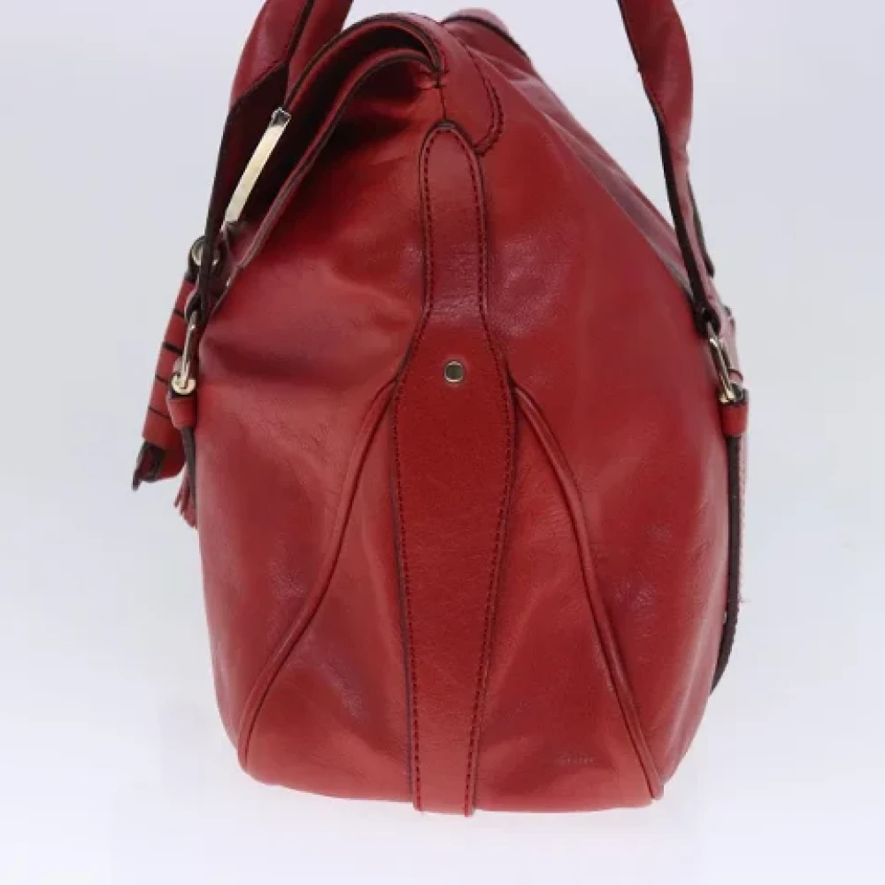 Celine Vintage Pre-owned Leather celine-bags Red Dames