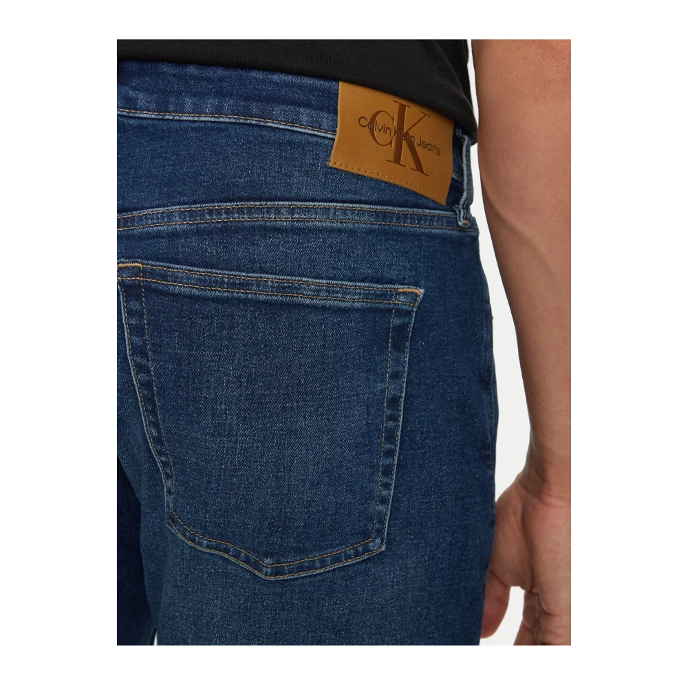 Calvin Klein Slim katoen stretch jeans Blauw Denim Blue Heren