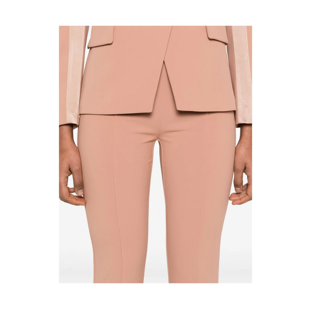 Elisabetta Franchi Wijdvallende Zoom Blush Beige Rok Pink Dames