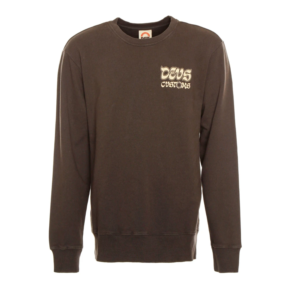 Deus Ex Machina Rinse Wash Sweatshirt met Print Gray Heren