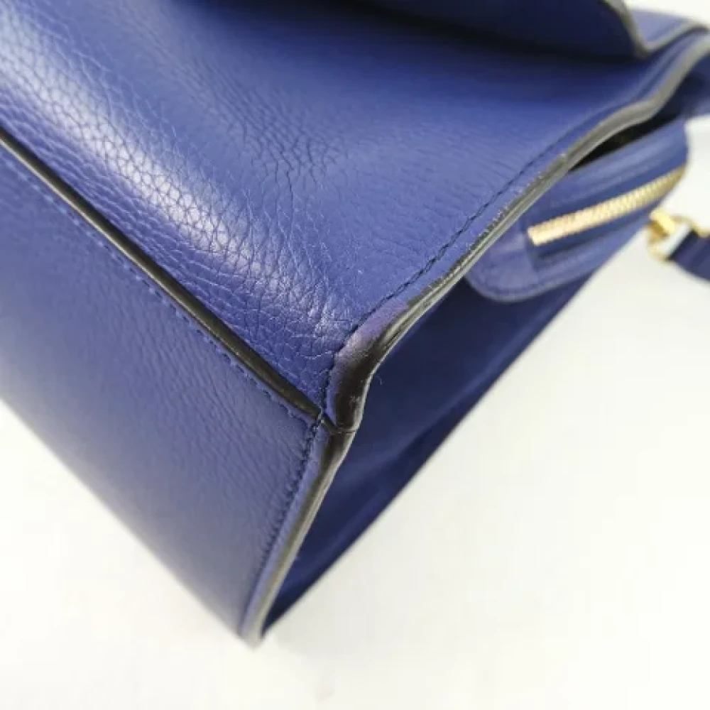 Celine Vintage Pre-owned Leather handbags Blue Dames