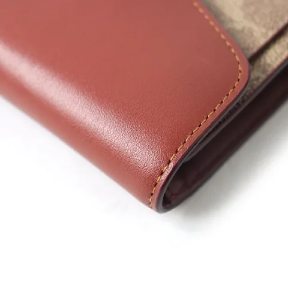Coach Pre-owned Canvas wallets Brown Dames