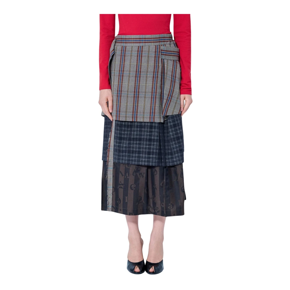 Vivienne Westwood Long Meghan Kilt - Female - Midi Skirts - Multicolor - Xs - Skirts