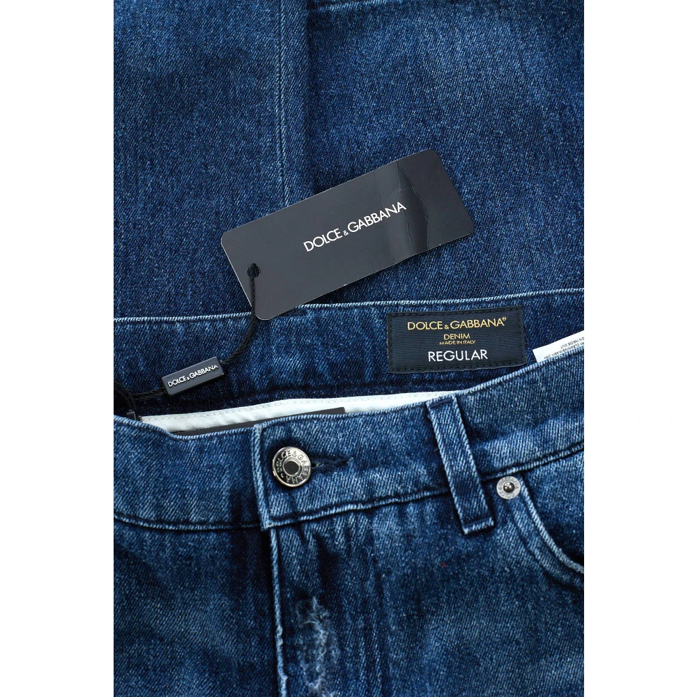 Dolce & Gabbana Heren Regular Jeans Blue Heren