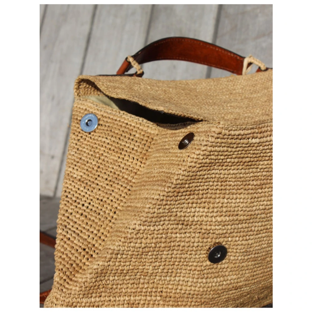 Ibeliv Lahady Raffia Handtas Beige Dames