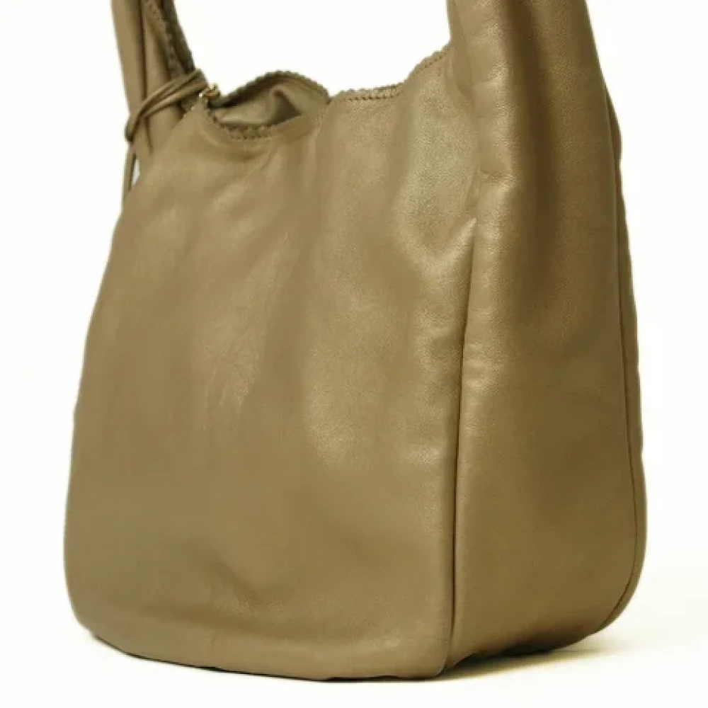 Loewe Pre-owned Leather handbags Green Dames