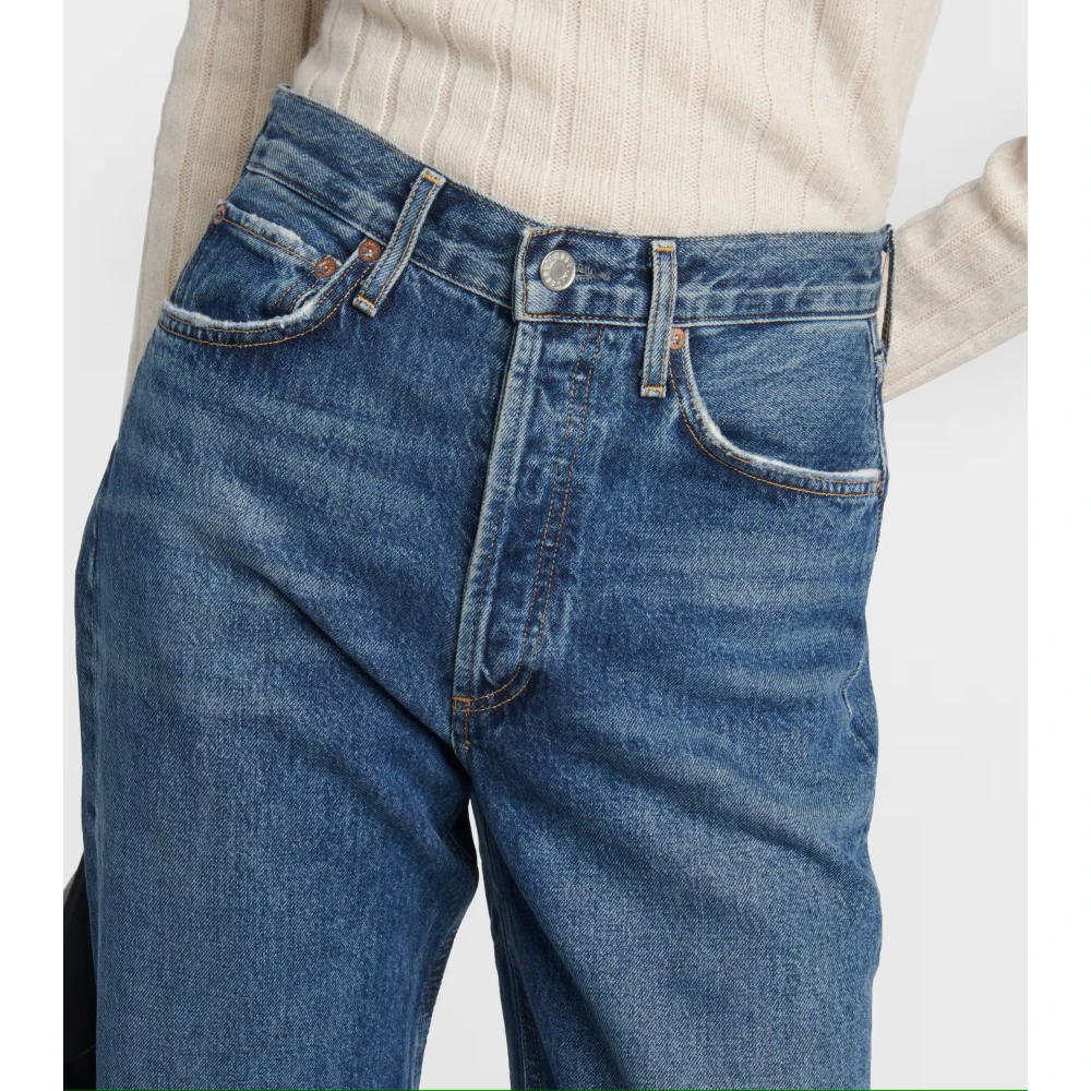 Agolde 90's Straight Leg Jeans Essence Blue Dames